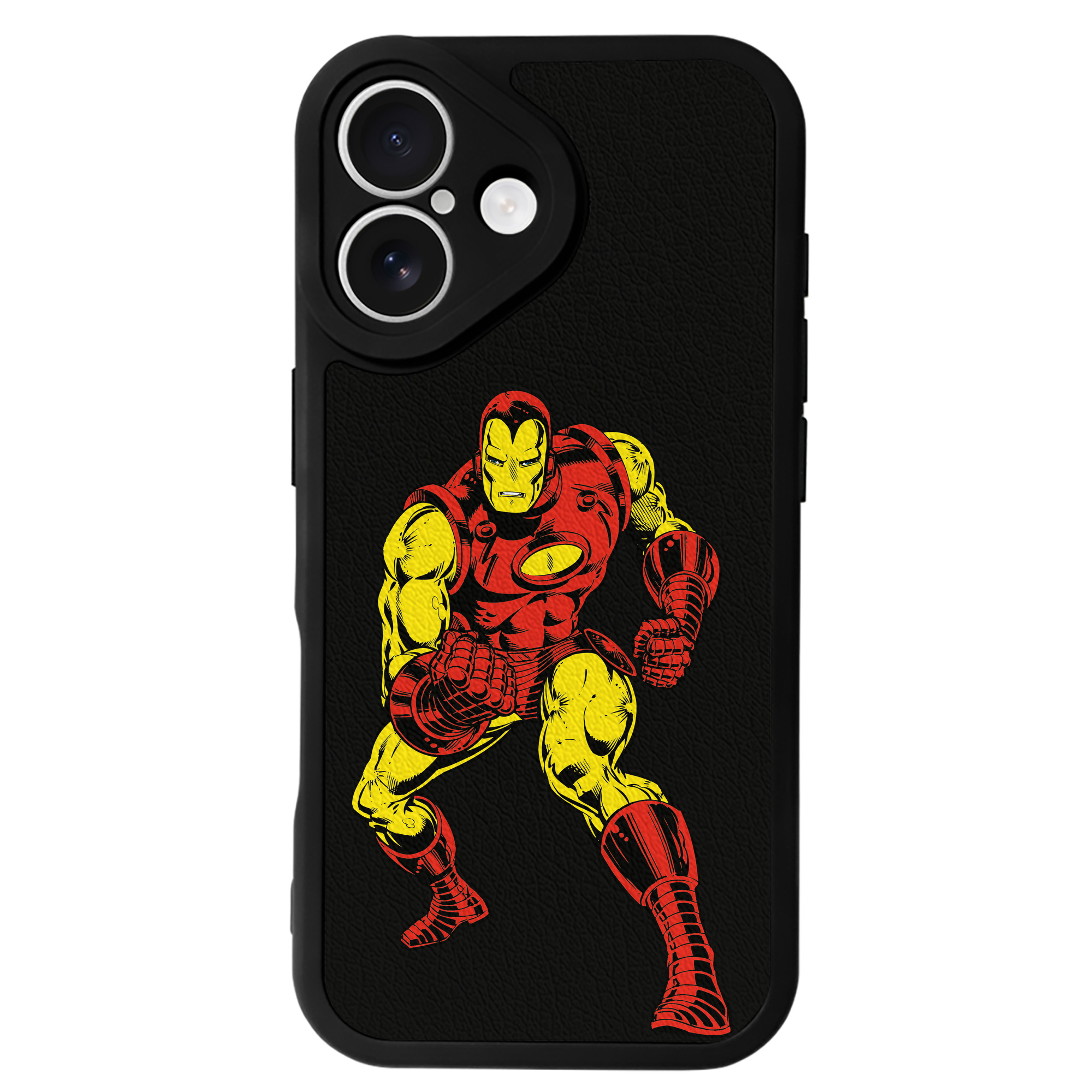 （画像用） アベンジャーズ The Avengers 【iPhone 16シリーズ対応】シリコンスマホケース（レザー調） 材質：シリコン